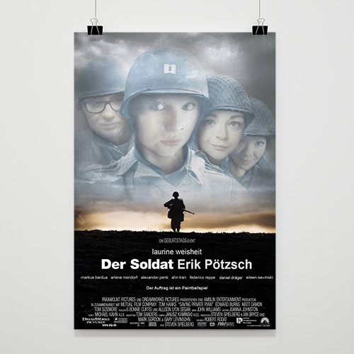 Privatarbeit: Poster zum Geburtstag eines Freundes